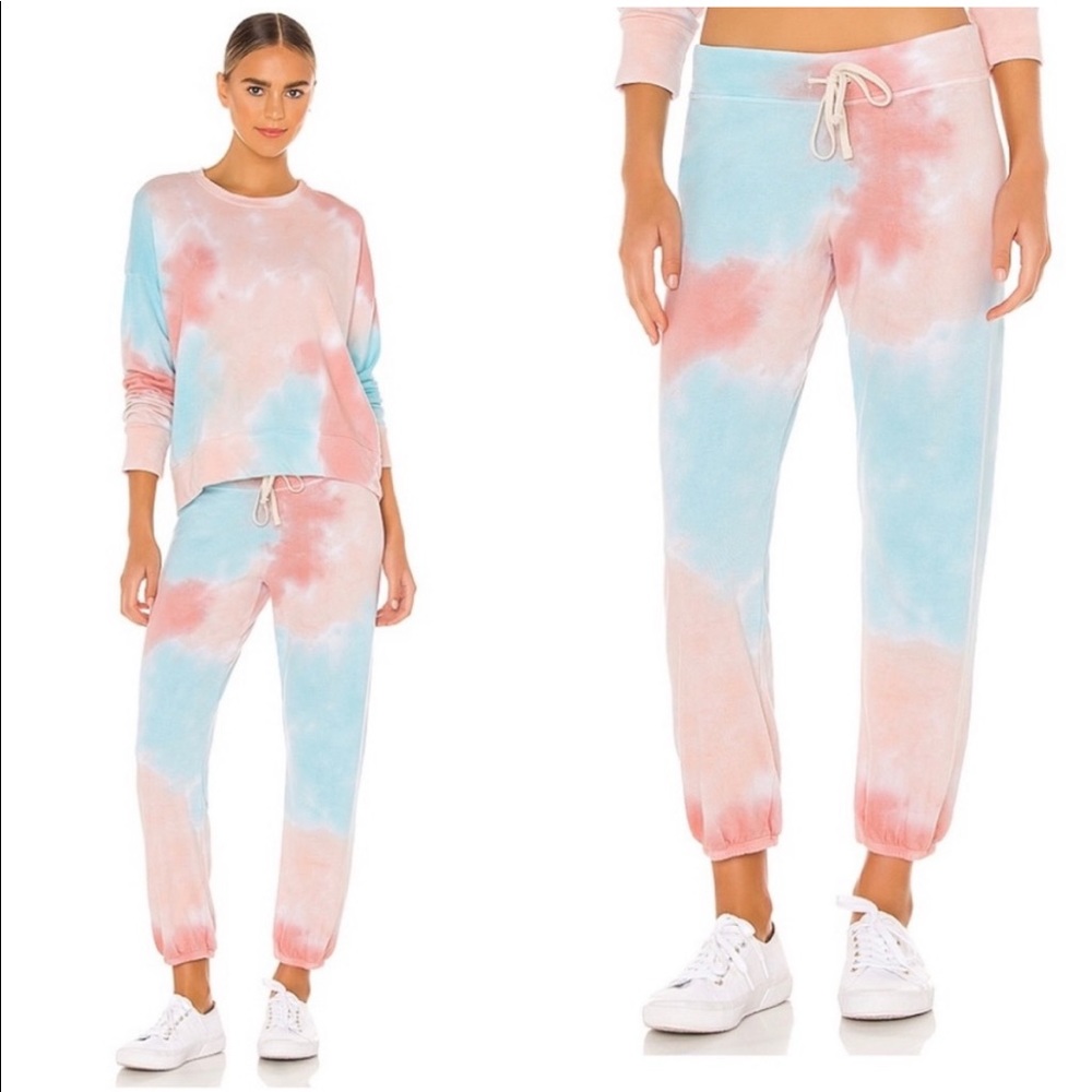 Sundry revolve tie dye drawstring waist jogger sweatpants